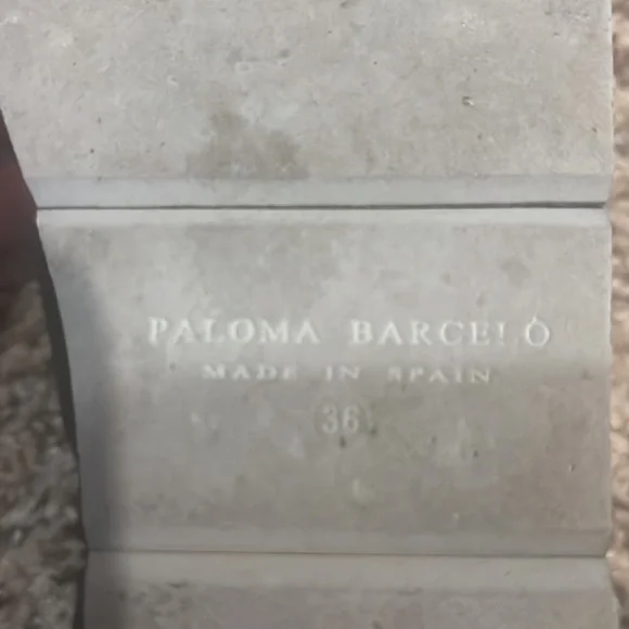 Paloma Barceló Women's Sandal Anambei Lory Nougat, Patent Black size 36 - Picture 7 of 8